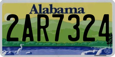 AL license plate 2AR7324
