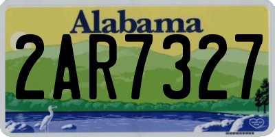 AL license plate 2AR7327