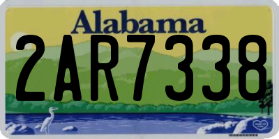 AL license plate 2AR7338
