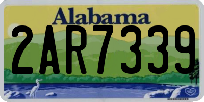 AL license plate 2AR7339