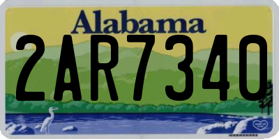 AL license plate 2AR7340