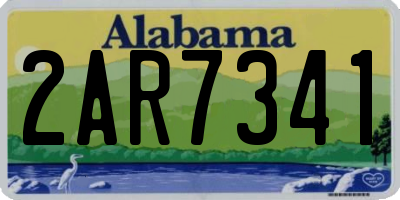AL license plate 2AR7341