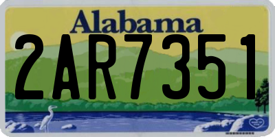 AL license plate 2AR7351