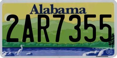 AL license plate 2AR7355