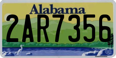 AL license plate 2AR7356