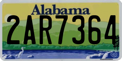 AL license plate 2AR7364