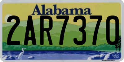 AL license plate 2AR7370