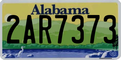 AL license plate 2AR7373
