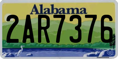 AL license plate 2AR7376