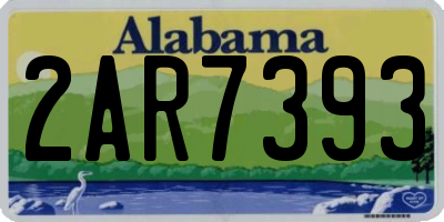 AL license plate 2AR7393