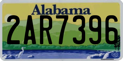 AL license plate 2AR7396