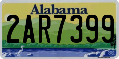 AL license plate 2AR7399