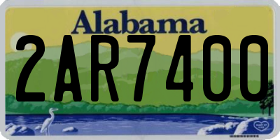 AL license plate 2AR7400