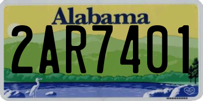 AL license plate 2AR7401