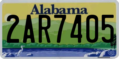 AL license plate 2AR7405