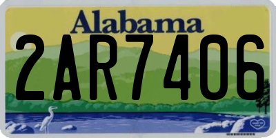AL license plate 2AR7406