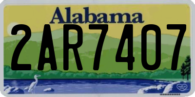 AL license plate 2AR7407