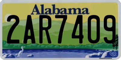 AL license plate 2AR7409