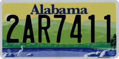 AL license plate 2AR7411