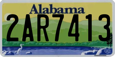AL license plate 2AR7413