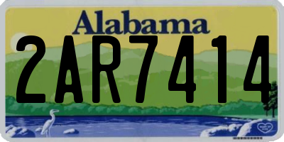 AL license plate 2AR7414