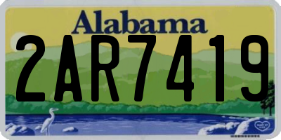 AL license plate 2AR7419