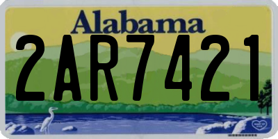 AL license plate 2AR7421