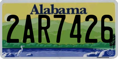 AL license plate 2AR7426