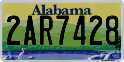 AL license plate 2AR7428