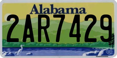 AL license plate 2AR7429