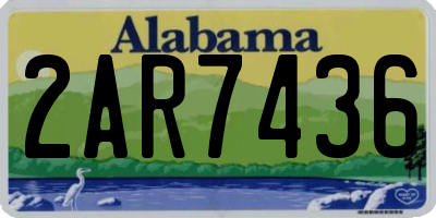 AL license plate 2AR7436
