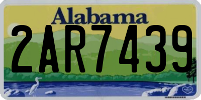 AL license plate 2AR7439