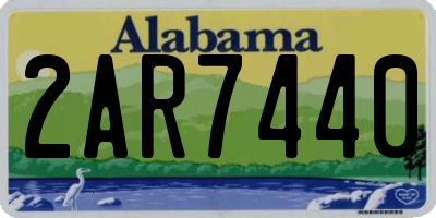 AL license plate 2AR7440