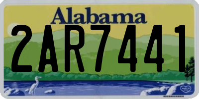 AL license plate 2AR7441