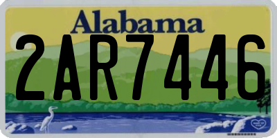 AL license plate 2AR7446