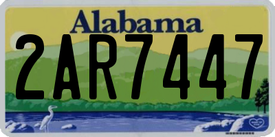 AL license plate 2AR7447