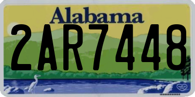 AL license plate 2AR7448