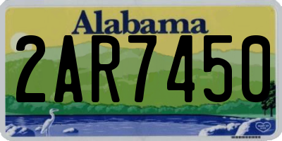 AL license plate 2AR7450