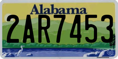 AL license plate 2AR7453