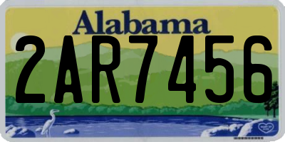 AL license plate 2AR7456