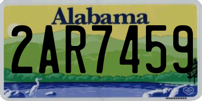 AL license plate 2AR7459