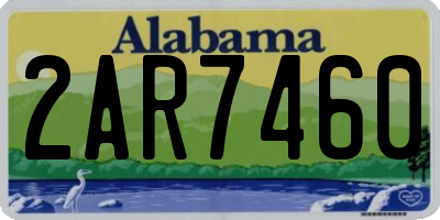 AL license plate 2AR7460