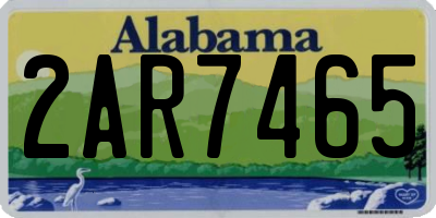 AL license plate 2AR7465