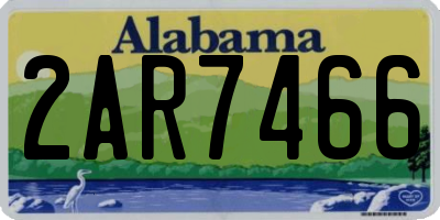 AL license plate 2AR7466