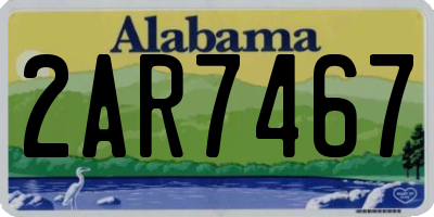 AL license plate 2AR7467