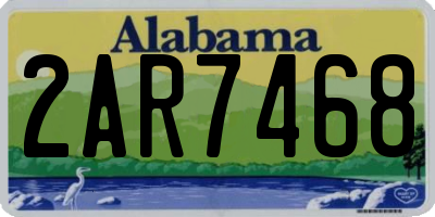 AL license plate 2AR7468