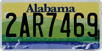 AL license plate 2AR7469