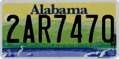 AL license plate 2AR7470
