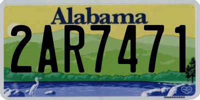 AL license plate 2AR7471