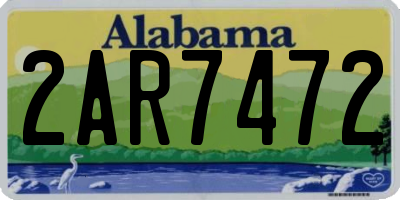 AL license plate 2AR7472